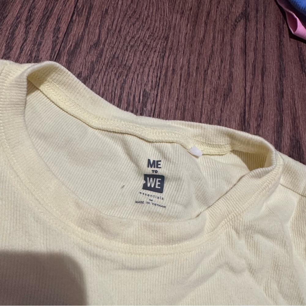 Yellow Ribbed Baby Tee - Picture 2 of 3